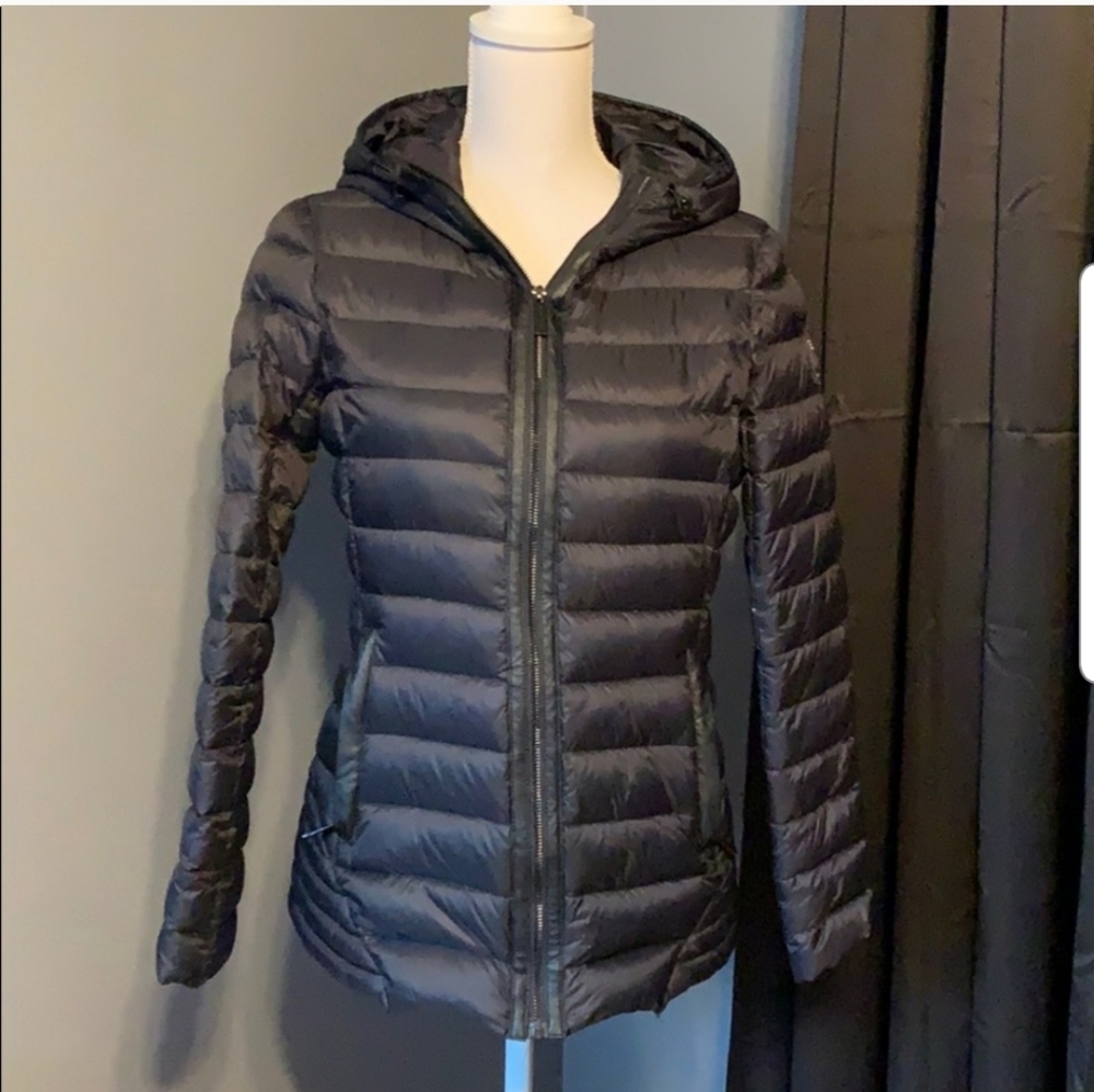 Black Michael Kors down fill puffer jacket